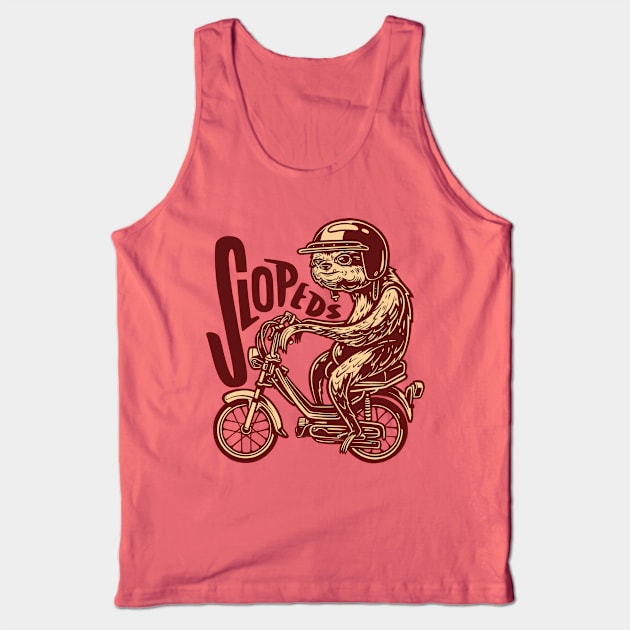 Sloth on a Grande! (back of shirt) Tank Top by ratherplaydead